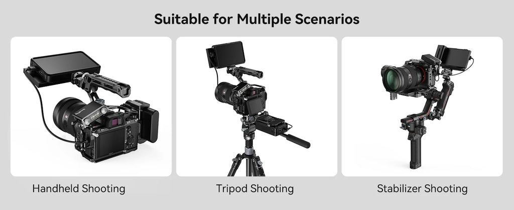 SmallRig Cage for Sony A7 III / A7R III, Aluminum Alloy Cage with Arca Quick Release Plate, Built-in Cold Shoe, NATO Rail 2087D