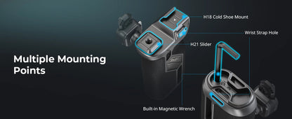 SmallRig HawkLock H21 Quick Release Rotating Side Handle Kit, Rotate 360° , Suit for H21 Quick Release Sliderl, Cages, Plates