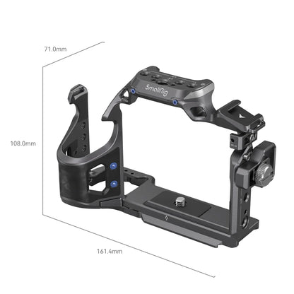 SmallRig A7R V/A7 IV /A7S 3 Cage for Sony Alpha 7R V/ Alpha 7 IV/Alpha 7S III "Rhinoceros" Cage Kit with Cable Clamp - 4308