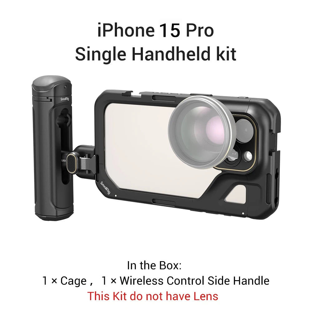 SmallRig Phone Cage for iPhone 15 Pro/15 Pro Max for Video Vlogging