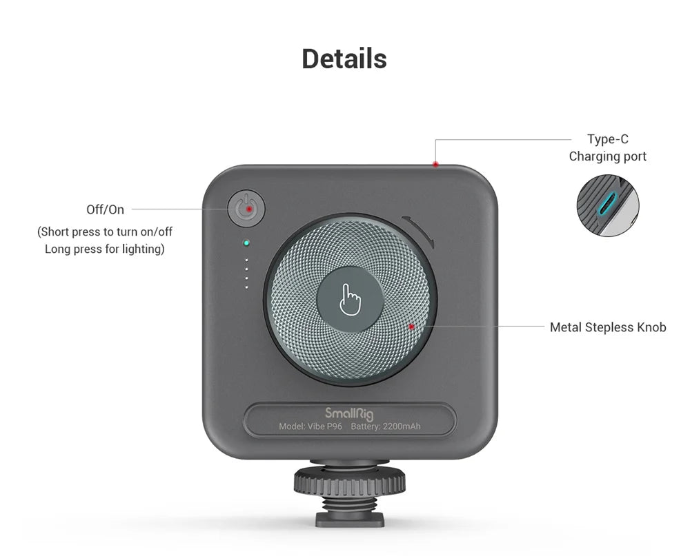 SmallRig P96 mini Video Light LED White Light