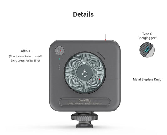SmallRig P96 mini Video Light LED White Light