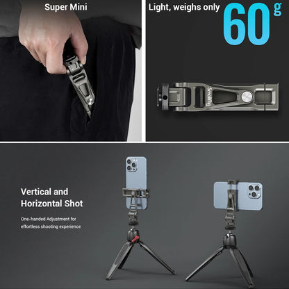 SmallRig Multifunctional Universal Metal Smartphone Holder with Cold Shoe Mount