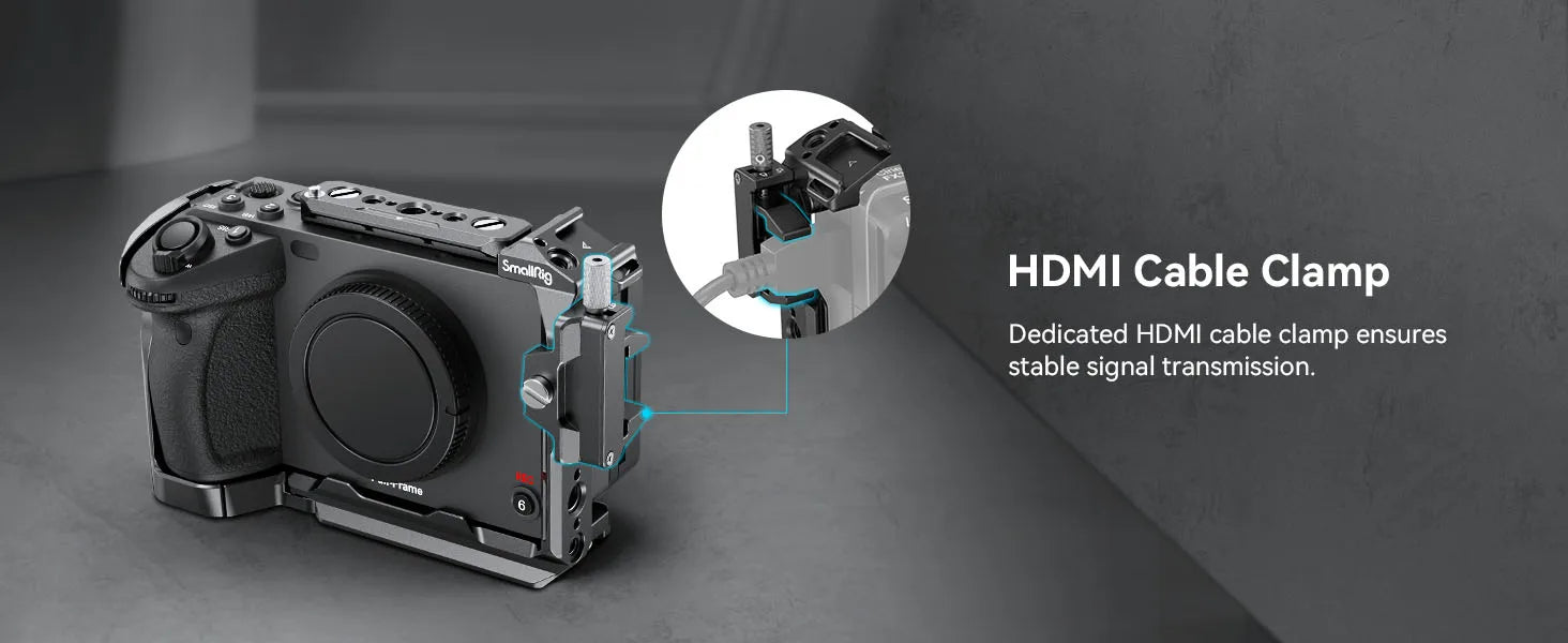 SmallRig Cage for Sony FX30 FX3, with Nato Rail Cable Clamp Cold Shoe, FX30 Camera Cage Compatible with Original XLR Handle-4183