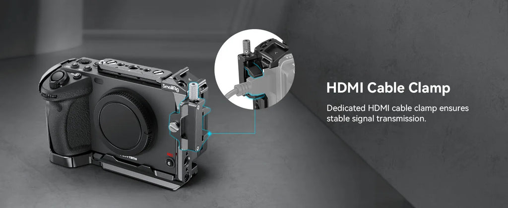 SmallRig Cage for Sony FX30 FX3, with Nato Rail Cable Clamp Cold Shoe, FX30 Camera Cage Compatible with Original XLR Handle-4183