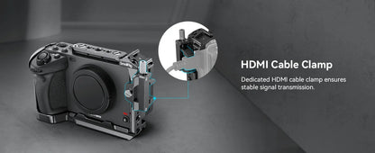 SmallRig Cage for Sony FX30 FX3, with Nato Rail Cable Clamp Cold Shoe, FX30 Camera Cage Compatible with Original XLR Handle-4183