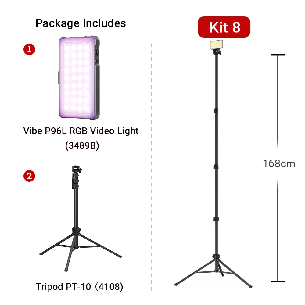 SmallRig P96L RGB Video Light, Portable LED Camera Light