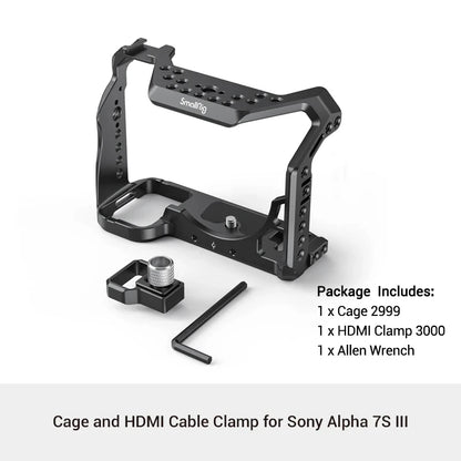 Smallrig A7S3 Camera Cage Rig A7SIII Form-fitting Cage for Sony Alpha 7S III Camera Cage A7siii Cage Rig Set 2999