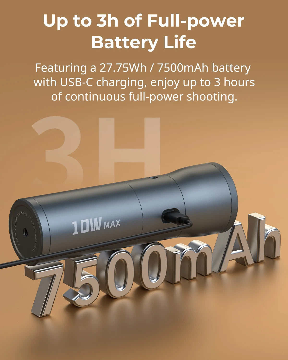 SmallRig Portable Focusable RF 10C LED Video Light 4 Colors Mini spotlight 10W