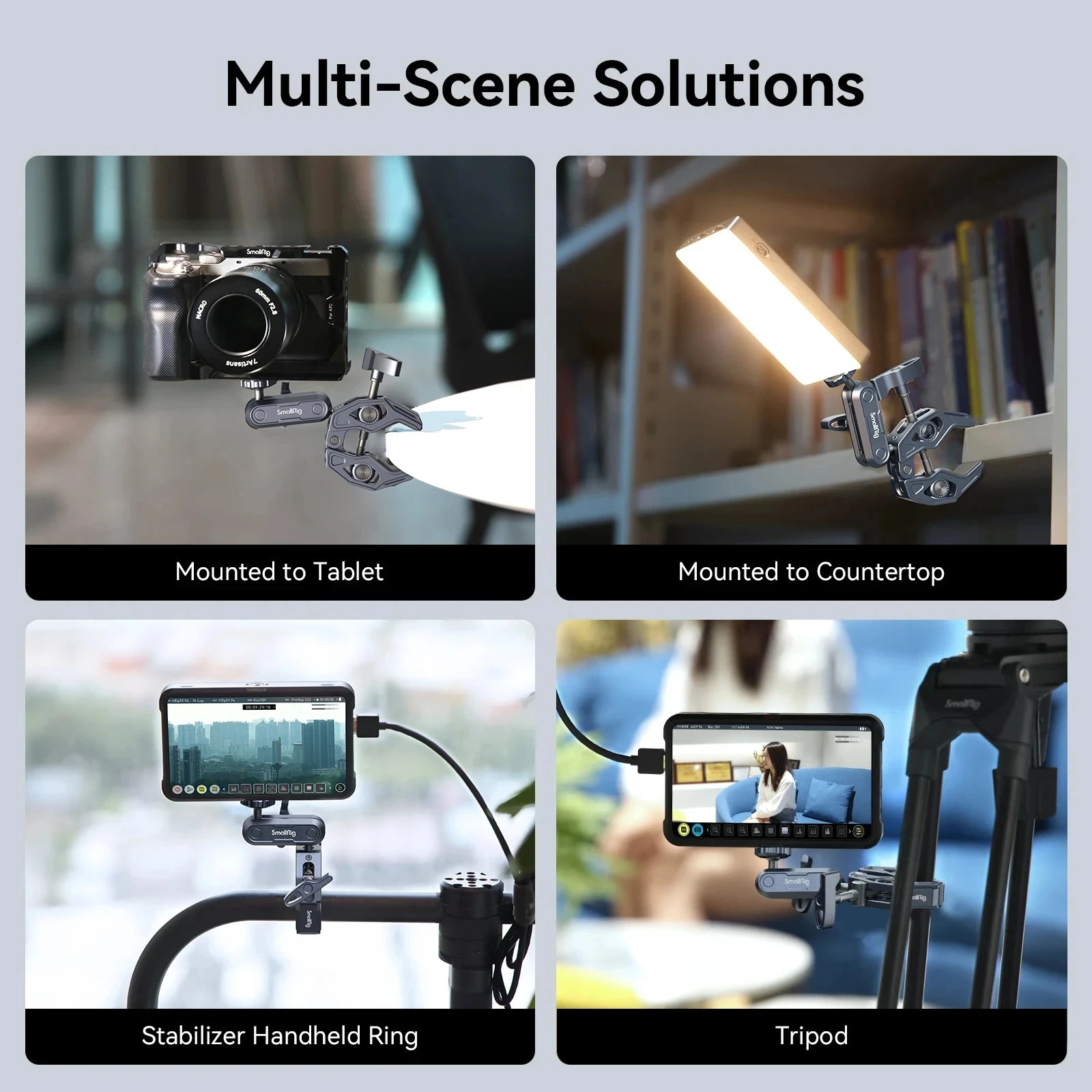 SmallRig Super Clamp Camera Mount Clamp with 360° Ballhead