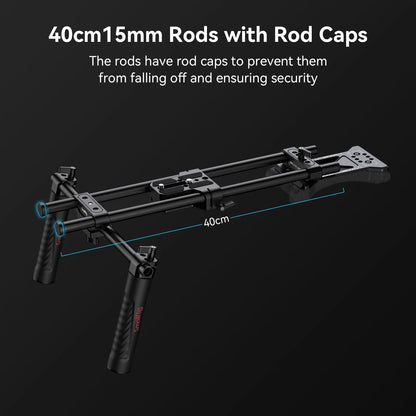 SmallRig Universal Shoulder Platform Kit Camera Shoulder Rig 15mm Rod Support System Camera for DSLR Camcorder 2896C