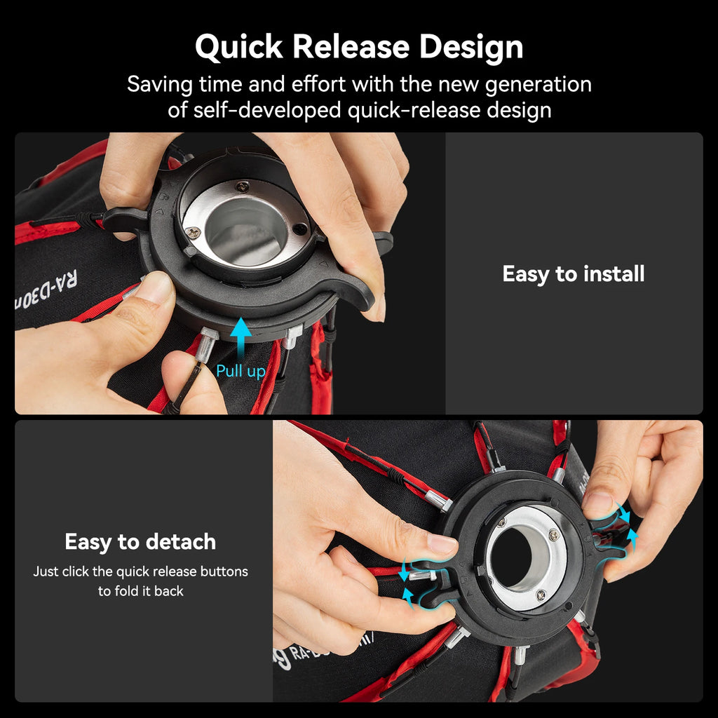 SmallRig Mini Parabolic Softbox RA-D30 RC 60B COB 29cm Quick Release