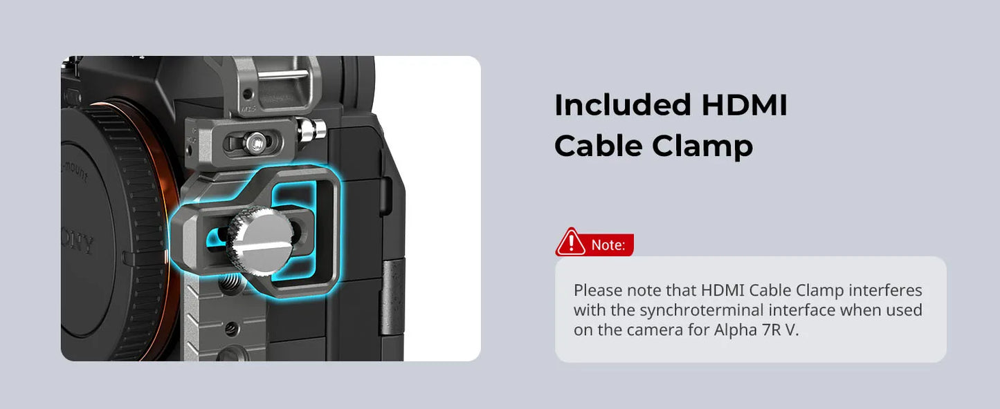 SmallRig α7 IV,α7S III,α7R V Camera Cage HawkLock Quick Release Advanced Cage Kit for Sony Alpha 7R V/ Alpha 7 IV/ Alpha 7S III