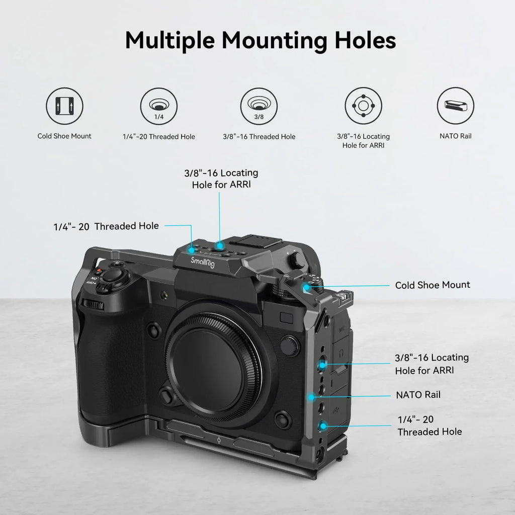SmallRig Multifunctional Cage for FUJIFILM X-H2S with FT-XH / VG-XH Battery Grip