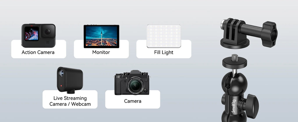 SmallRig Crab-Shaped Clamp Kit with Ballhead Magic Arm