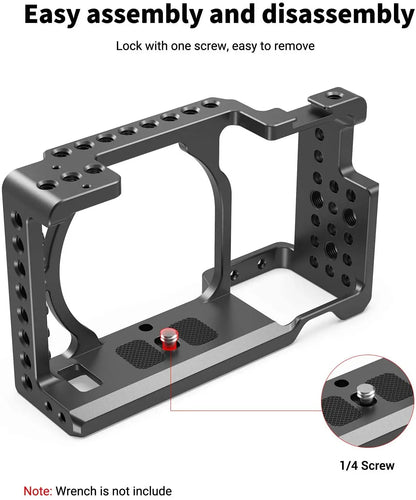 SmallRig  Mini DSLR Camera Cage for Sony a6000/ A6300 / A6500 W/ Shoe Mount For Microphone 1661