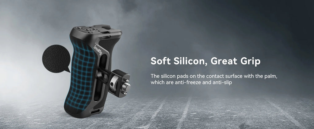 SmallRig Adjustable Side Handle with Two-in-One Locating Screw for Cages and Plate with ARRI 3/8"-16 or 1/4"-20 Holes Left/Right