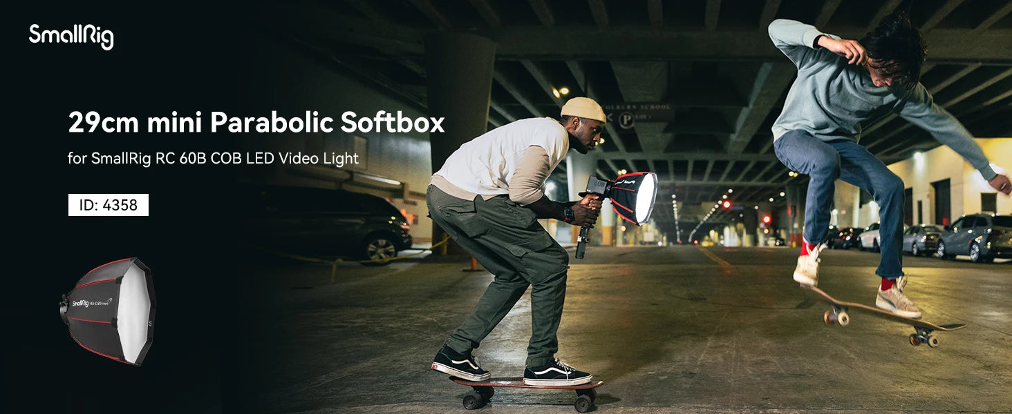 SmallRig Mini Parabolic Softbox RA-D30 RC 60B COB 29cm Quick Release
