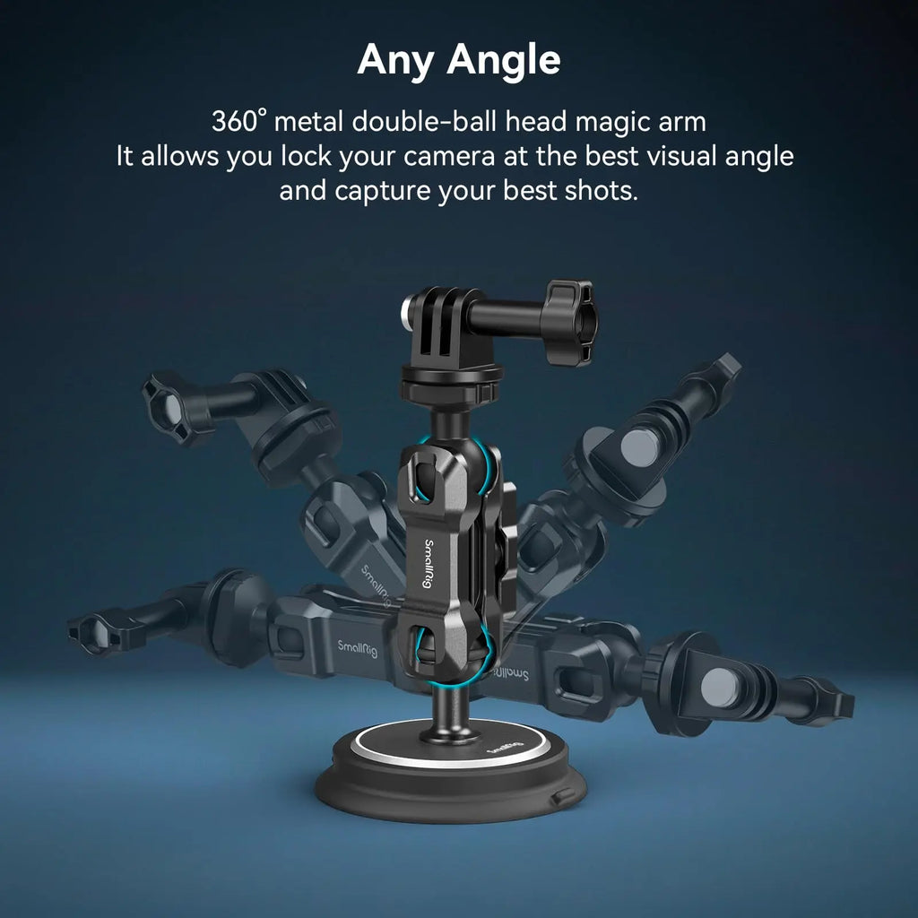 SmallRig Triple/Dual/Single Magnetic Suction Cup Mounting Support Kit for Action Camera Magic Arm Suction Cup