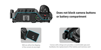 SmallRig Z 30 Cage for Nikon Z 30,Aluminum Alloy Cage with Cold Shoe Mount for Microphone and LED Light for Vlogging 3858