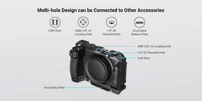 SmallRig Z 30 Cage for Nikon Z 30,Aluminum Alloy Cage with Cold Shoe Mount for Microphone and LED Light for Vlogging 3858
