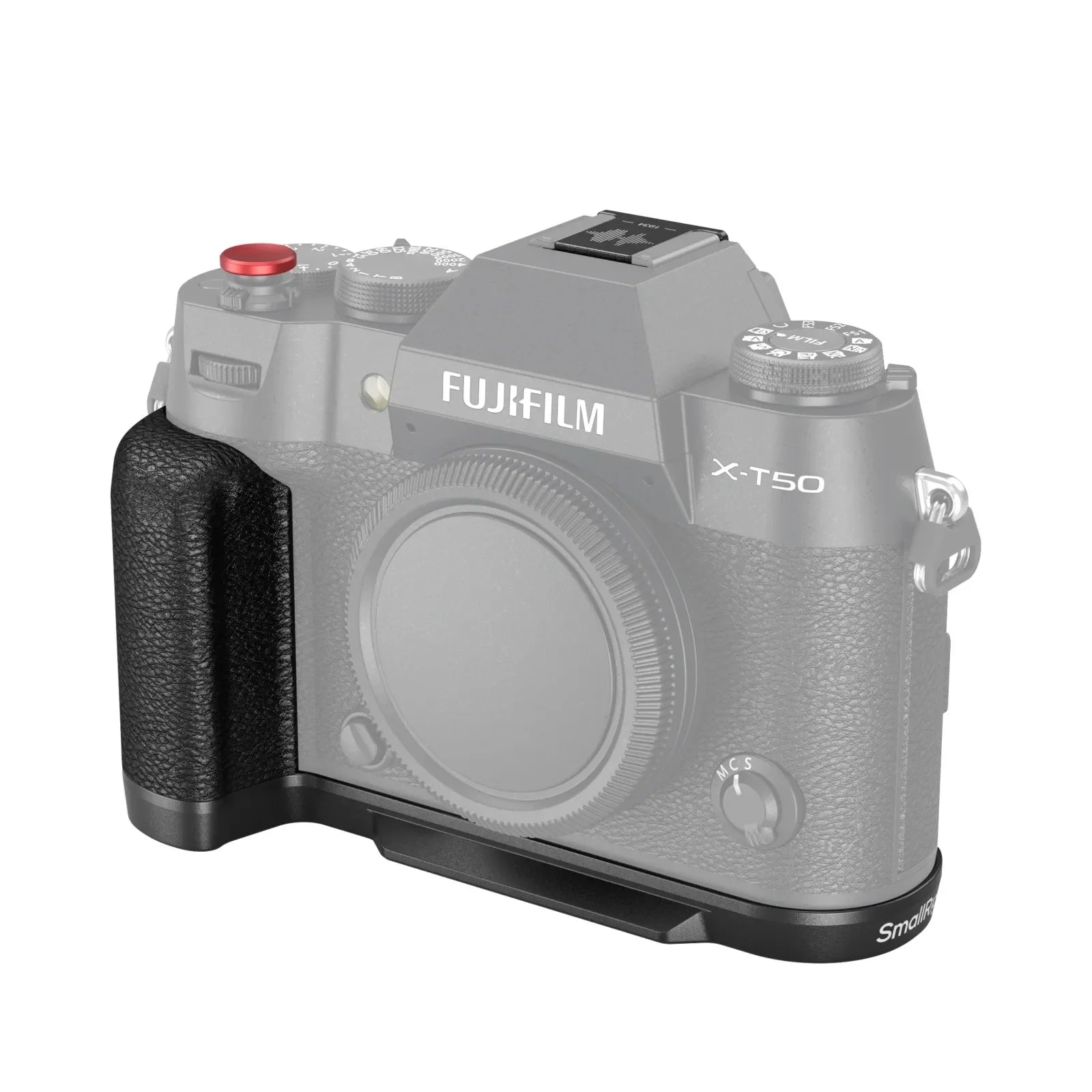Empuñadura en forma de L de silicona SmallRig para FUJIFILM X-T50 3 colores Elija placa base de liberación rápida Arca-Swiss incorporada, con botón de obturador