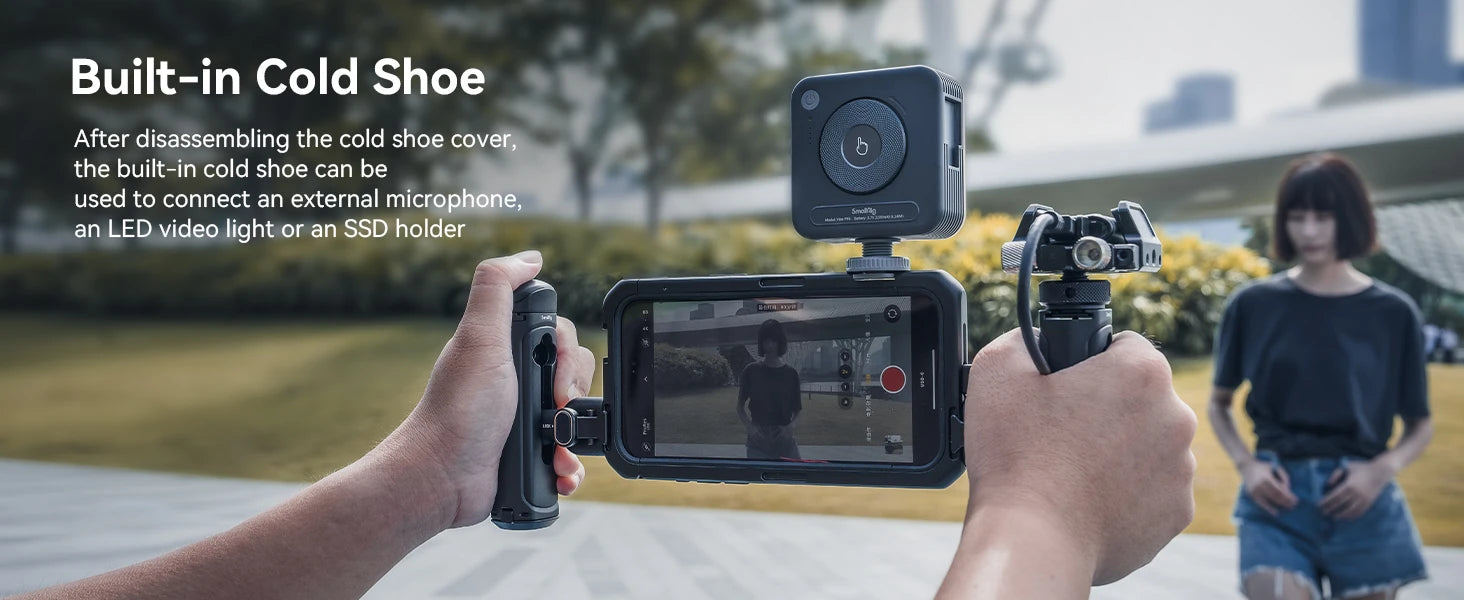 SmallRig Quick Release Side Handle for iPhone 15 Series Cage for Huawei for Samsung Cage for Universal Mobile Phone Cage 4299