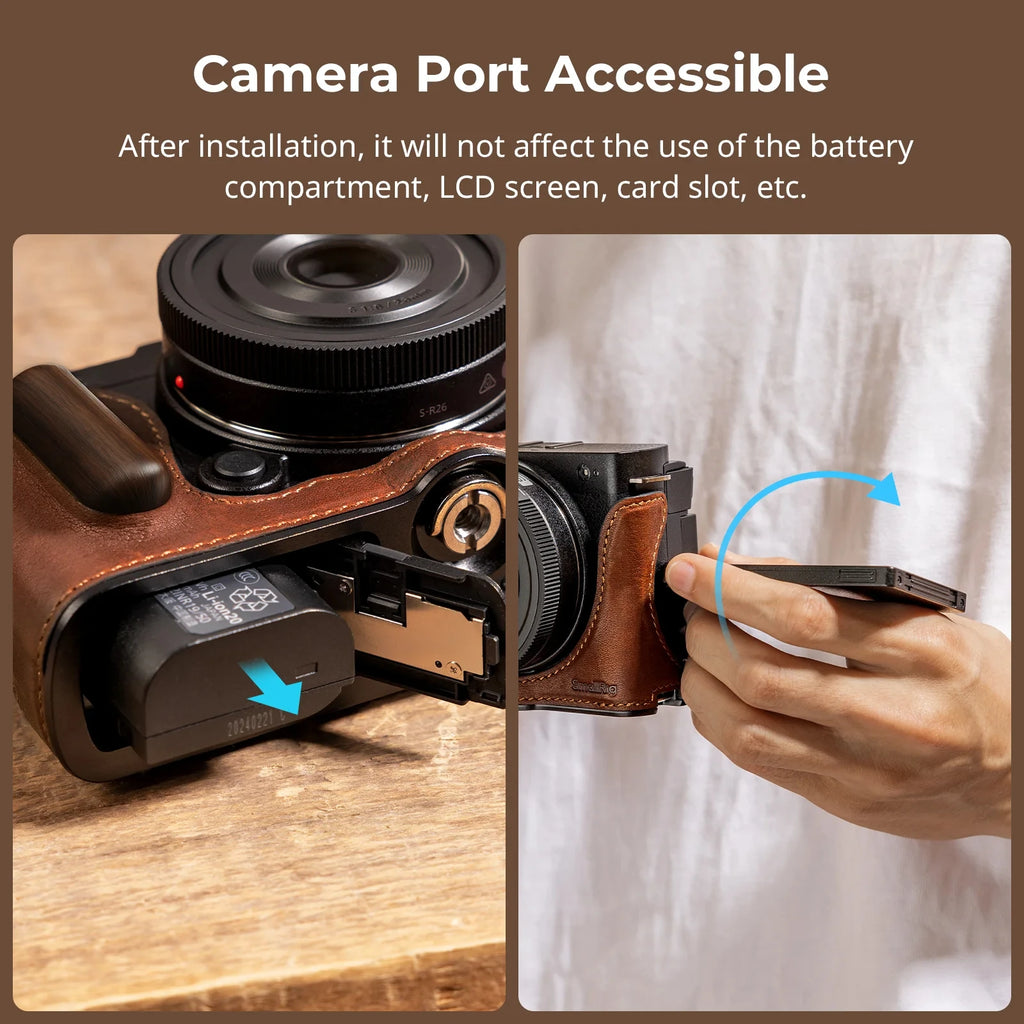 SmallRig Leather Half Case for Panasonic LUMIX S9 4703