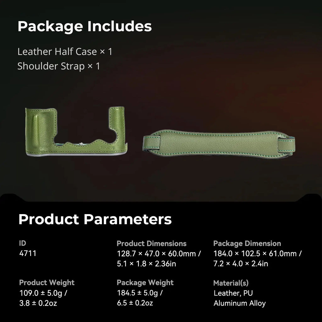 SmallRig X-T50 Half Leather Case Kit with Shoulder Strap