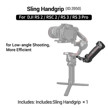 SmallRig Wireless Control Sling Handgrip  for DJI RS 2, for DJI RS 3 Pro / RS 4/RS 4 Pro with Wireless Controller 3920