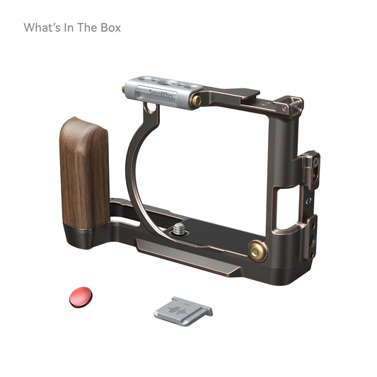 SmallRig Exclusive Camera Cage for FUJIFILM X100VI “Retro” Cage with Shutter Release Button and Hot Shoe Cover for Fuji X100VI