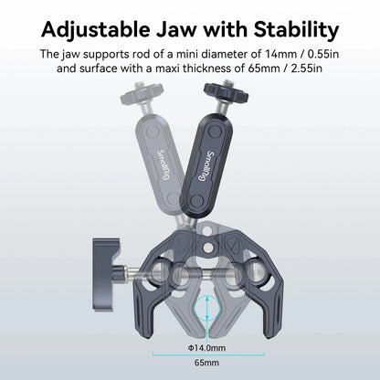 SmallRig Super Clamp Camera Mount Clamp with 360° Ballhead