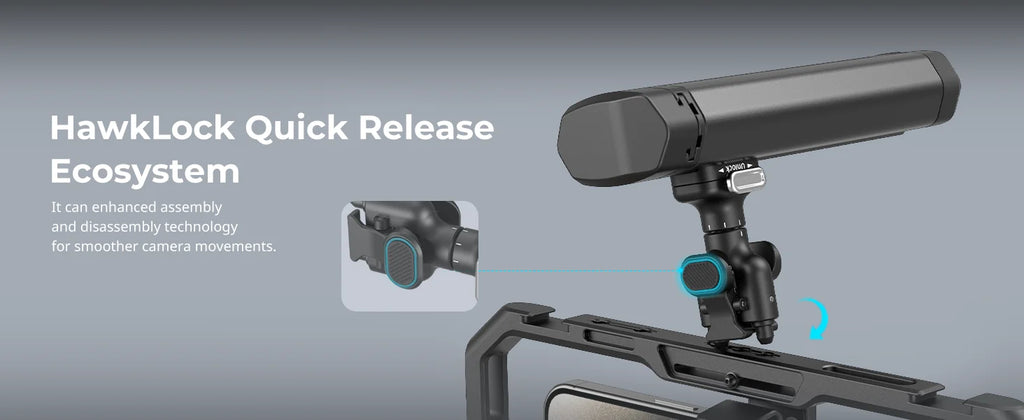 SmallRig Bilateral Quick Release Side Handle for Professional Mobile Video Shooting Infinite Rotation Phone Side Handle 4842