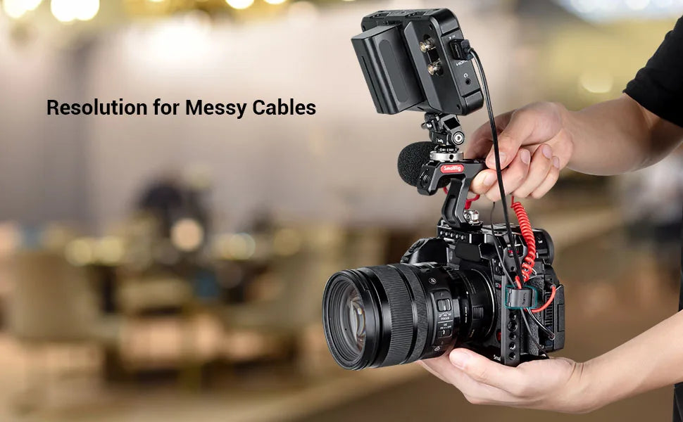 SmallRig 4PCS Camera Cable Clamp Compatible & USB Type-C Φ2-7mm Cables Quick Unlock Compact and light 3685