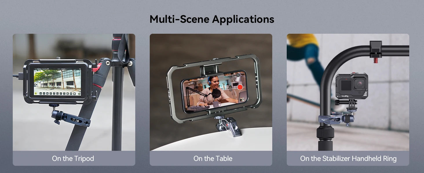 SmallRig Super Clamp Camera Mount Clamp with 360° Ballhead