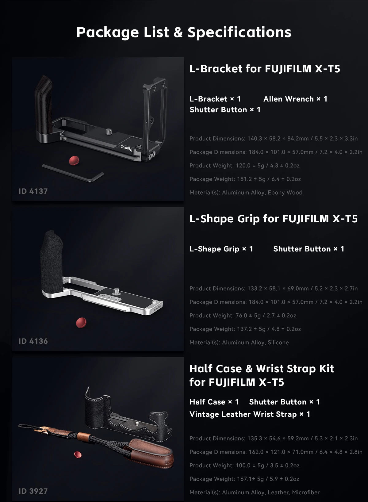 SmallRig X-T5 Camera Cage for FUJIFILM