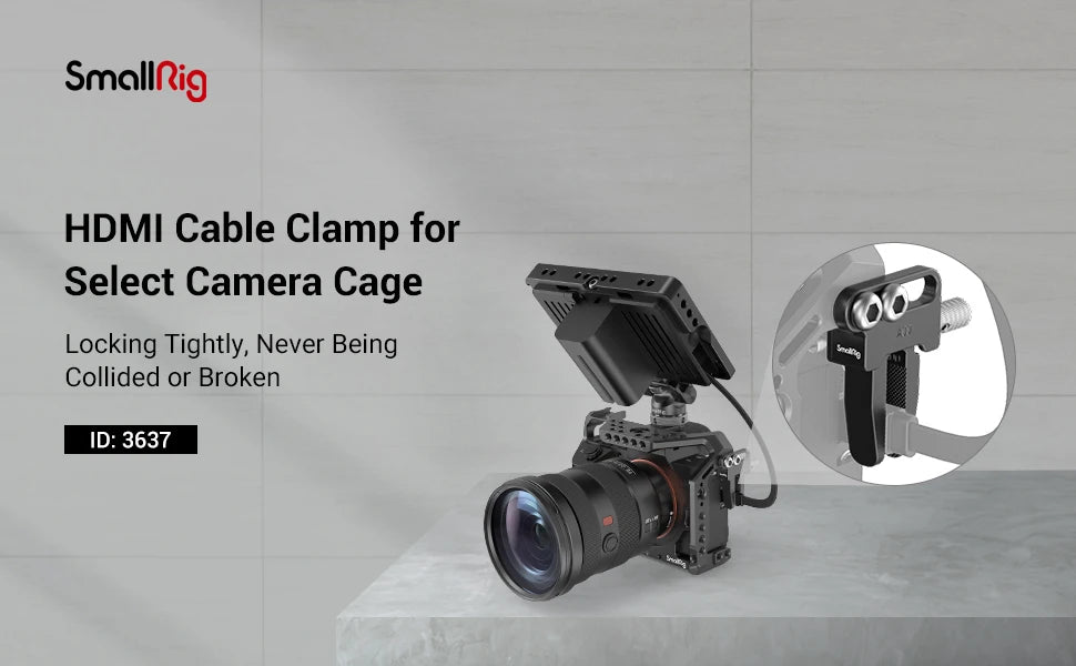 SmallRig Cable Clamp for Sony for Canon for FUJIFILM for Nikon for Panasonic Camera Cage 3637
