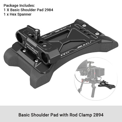 SmallRig Universal Shoulder Platform Kit Camera Shoulder Rig 15mm Rod Support System Camera for DSLR Camcorder 2896C