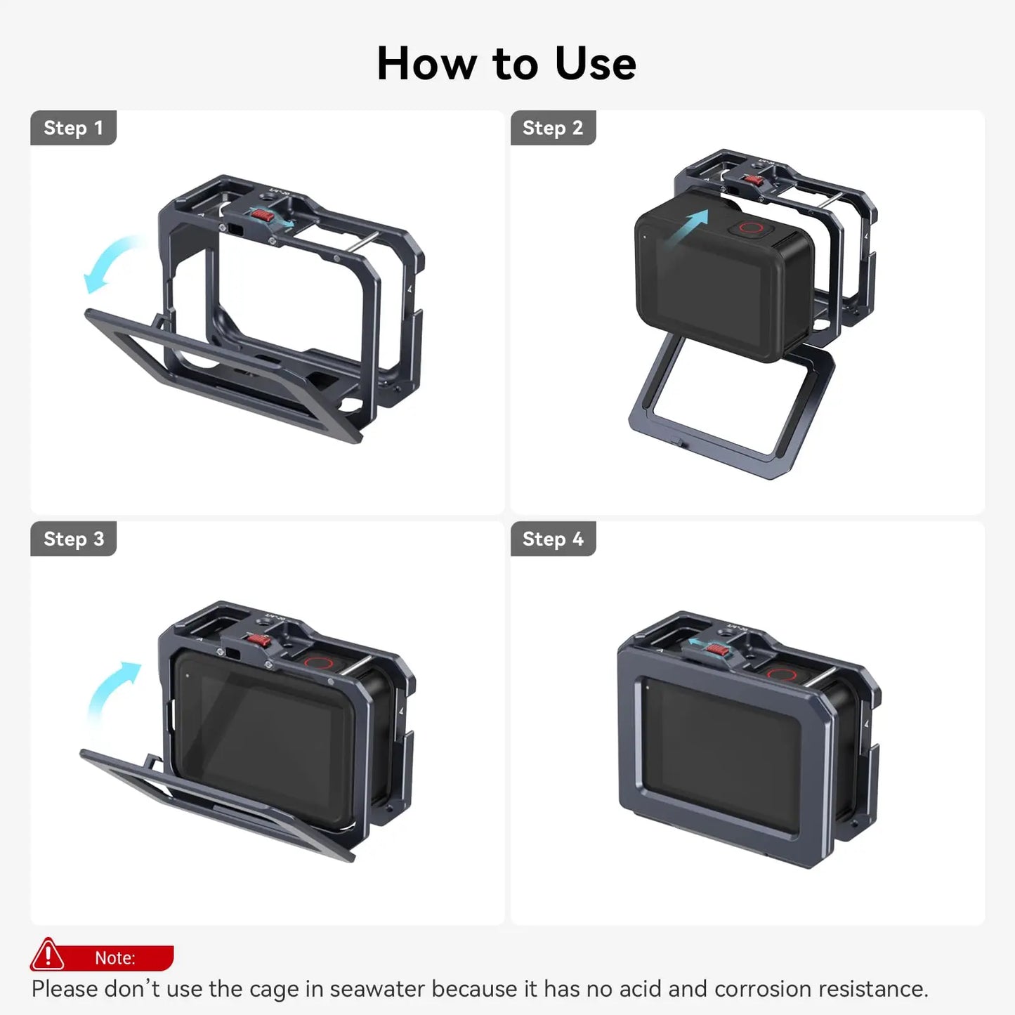 SmallRig Black Vlog Kit for GoPro Compatible With Microphone Adapters Camera Accessories