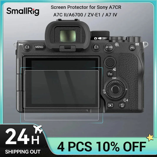 SmallRig Screen Protector for Sony Alpha 7CR/ Alpha 7C II/Alpha 6700 / ZV-E1 / Alpha 7 IV, 0.4mm Ultra-Thin Tempered Glass 2pcs