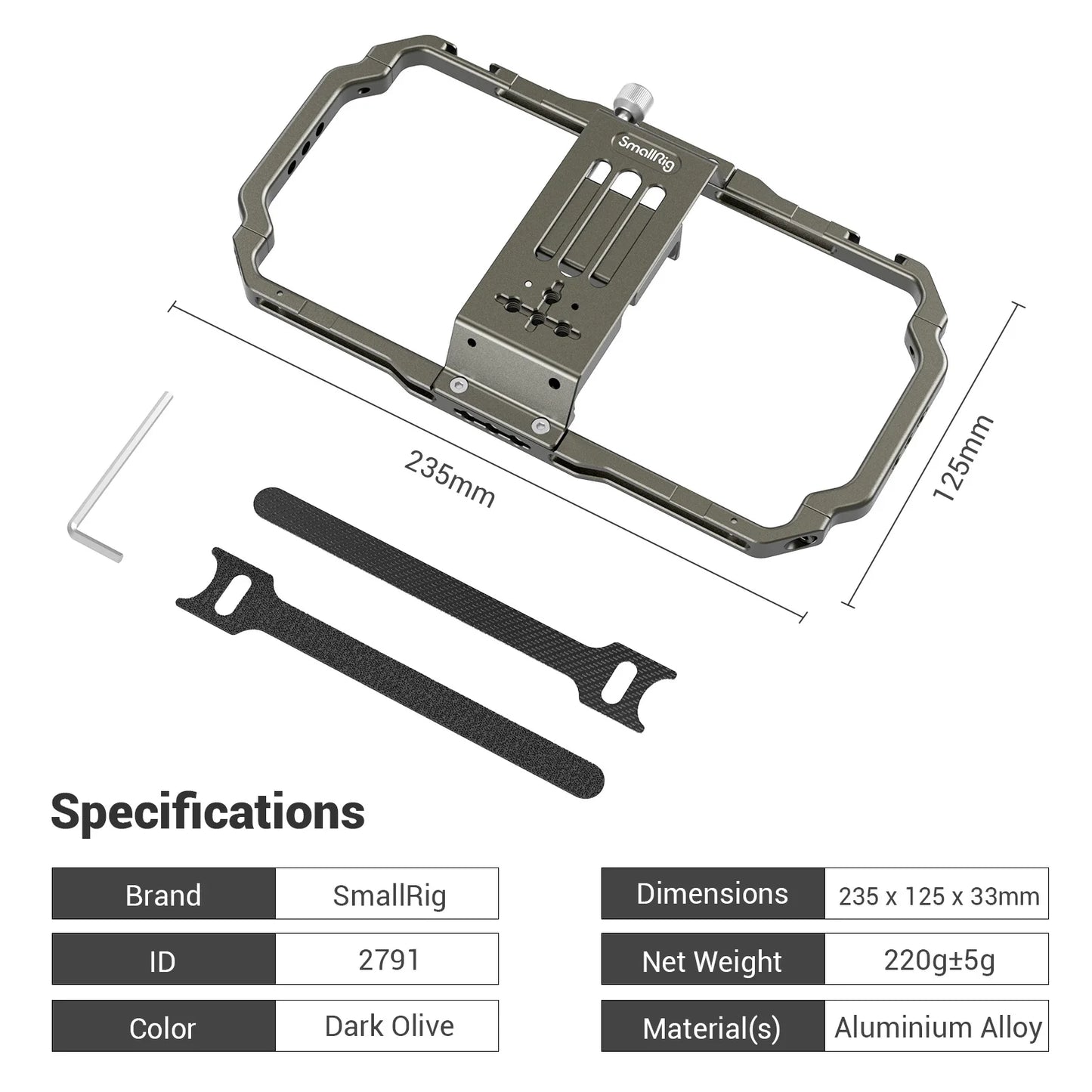 SmallRig Cage for iPhone & Universal Single Handle Handgrip