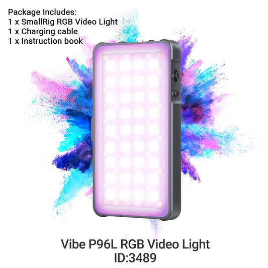 SmallRig P96L RGB Video Light, Portable LED Camera Light