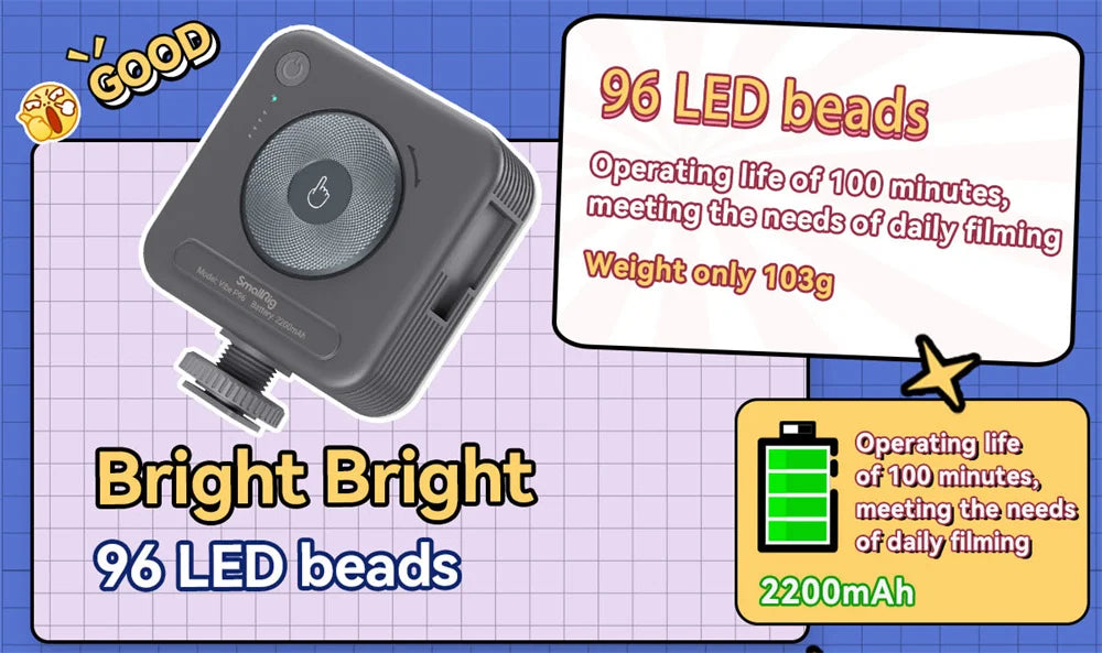 SmallRig P96 mini Video Light LED White Light