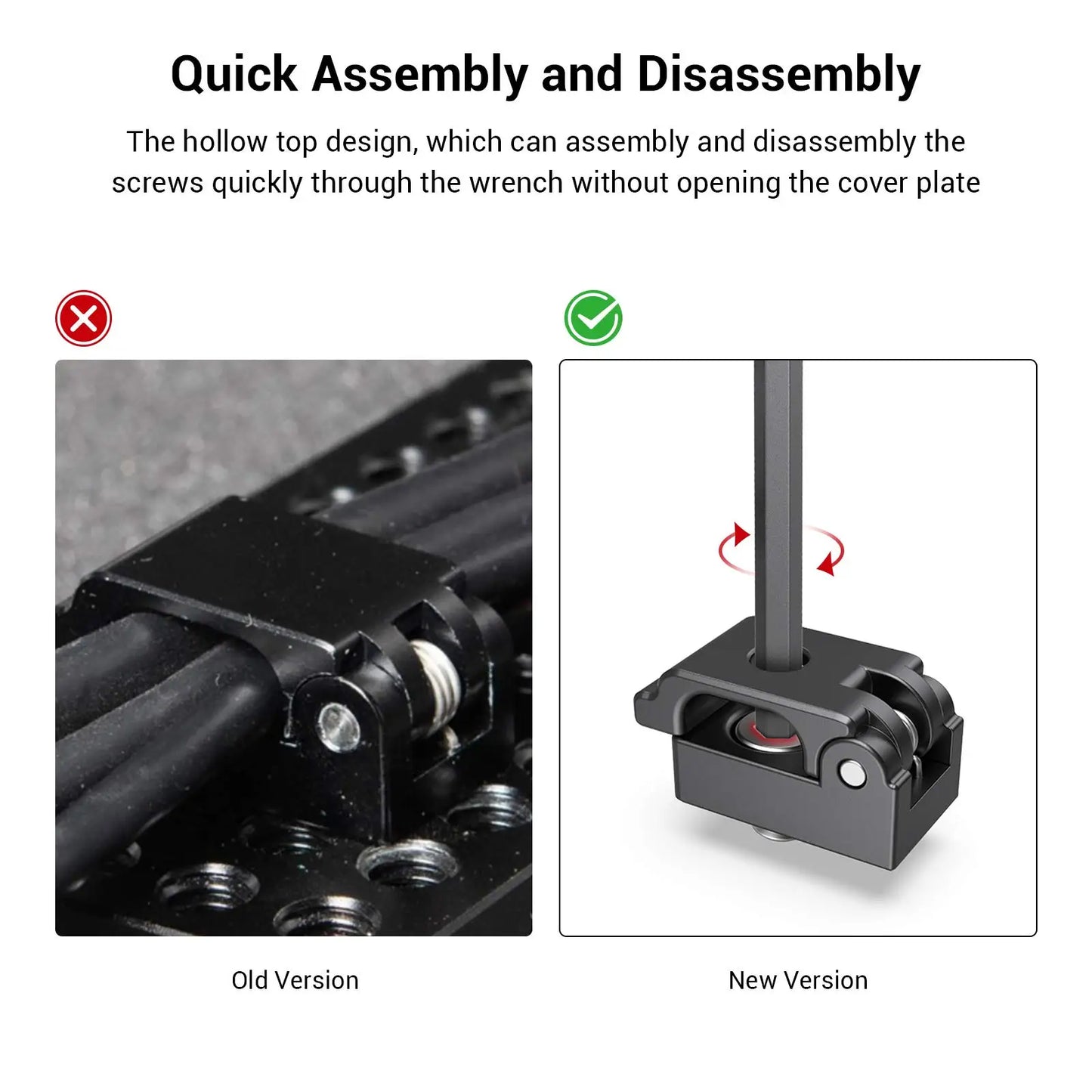SmallRig Universal Spring Cable Clamp (2 pcs), Lightweight and Portable Cable Clamp Suit for Cables, Charging Cables MD2418