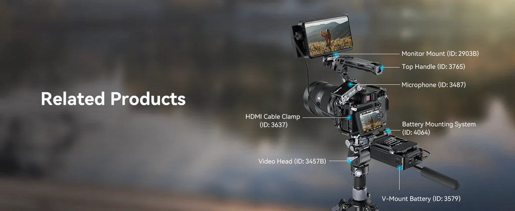 SmallRig Cage for Sony A7 III / A7R III, Aluminum Alloy Cage with Arca Quick Release Plate, Built-in Cold Shoe, NATO Rail 2087D