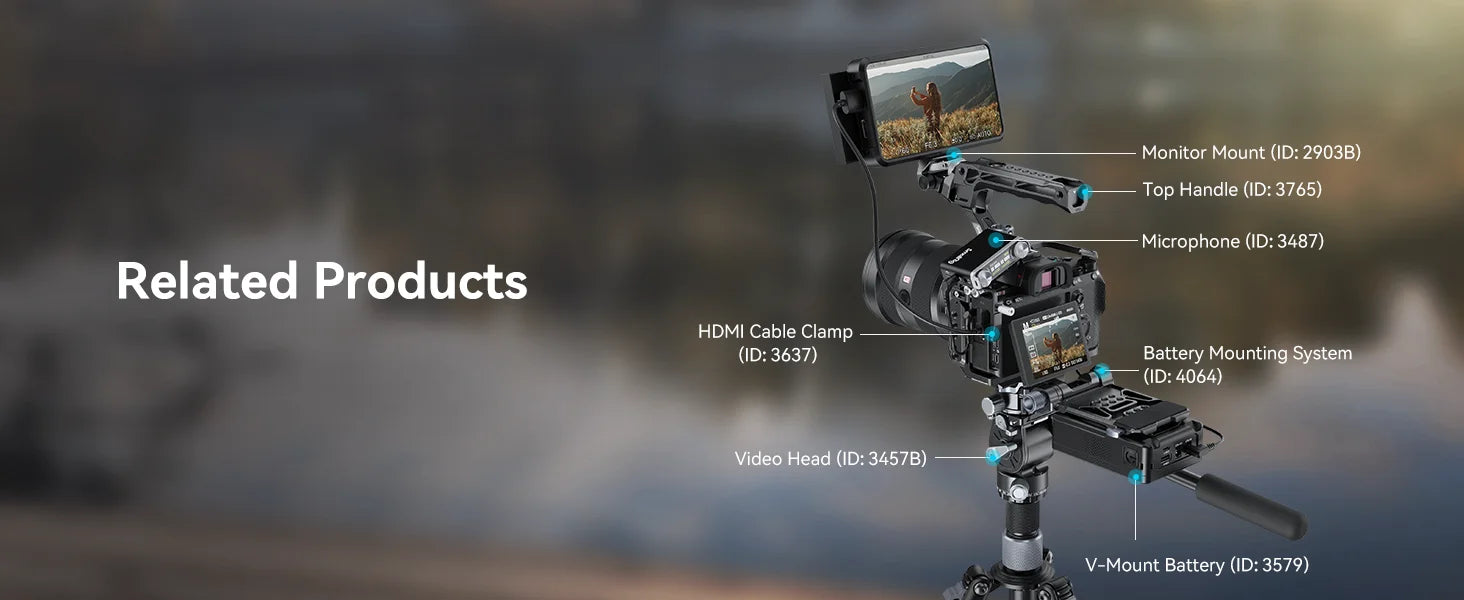 SmallRig Cage for Sony A7 III / A7R III, Aluminum Alloy Cage with Arca Quick Release Plate, Built-in Cold Shoe, NATO Rail 2087D