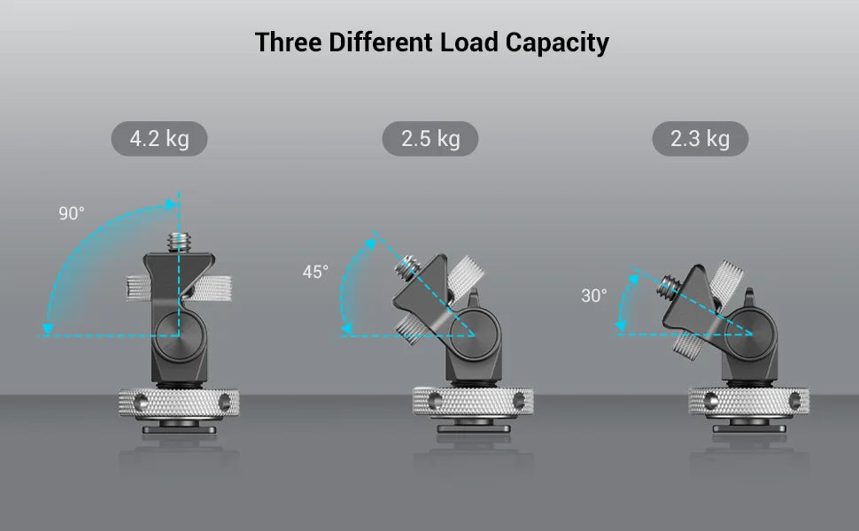 SmallRig Quick Release Monitor Holder Camera Clamp Swivel and Tilt Adjustable Monitor Mount with Cold Shoe / ARRI /  NATO Mount