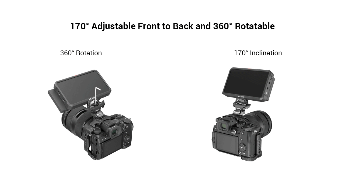 SmallRig Swivel and Tilt Adjustable Monitor Mount with ARRI-Style Mount