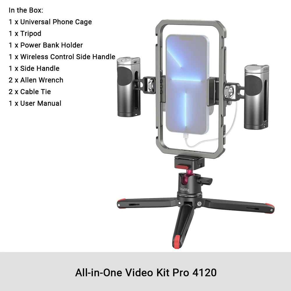 SmallRig All-in-One Video Kit Ultra /Pro/Basic/ Classic Kit for Phone Photography Universal Phone Cage Kit