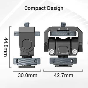 SmallRig Monitor Mount Lite with Cold Shoe Swivels 360° and tilts 180° Adjustable Built-in 1/4"-20 Threaded Hole for Magic Arm